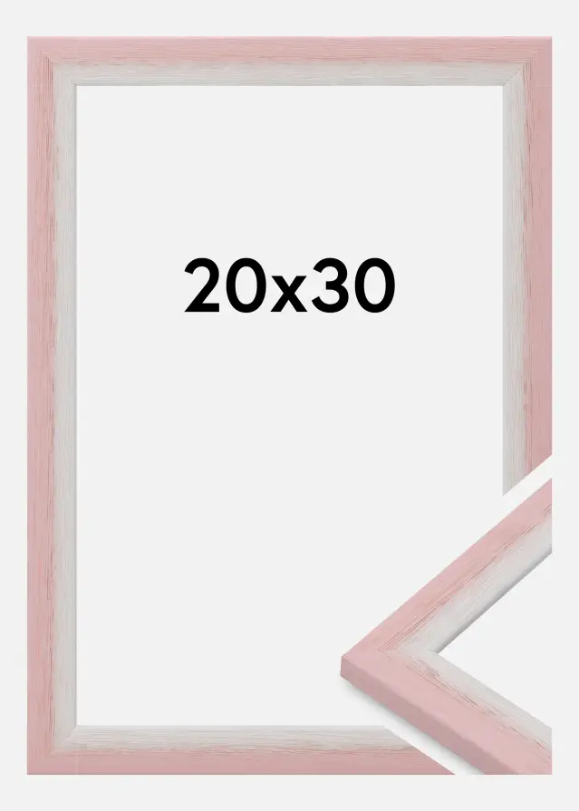 Moldura Cornwall Vidro acrílico Rosa 20x30 cm