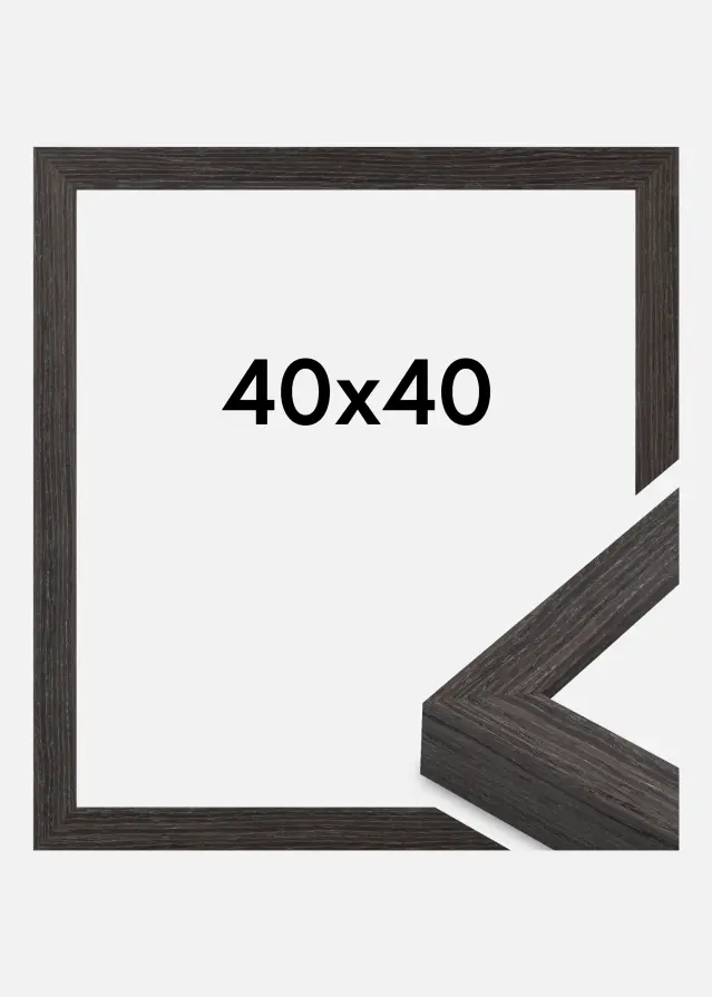 Moldura Cotswold Vidro acrílico Cinzenta 40x40 cm