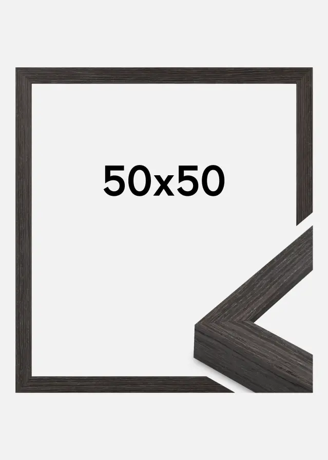 Moldura Cotswold Vidro acrílico Cinzento 50x50 cm