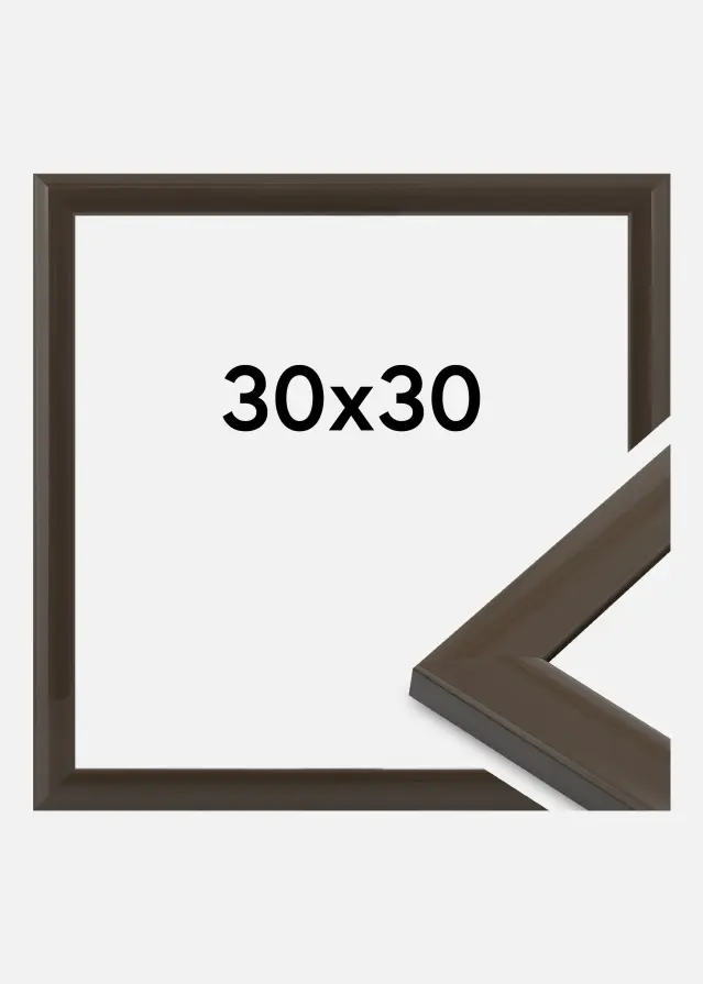 Moldura Dorset Vidro acrílico Cinzento escuro 30x30 cm