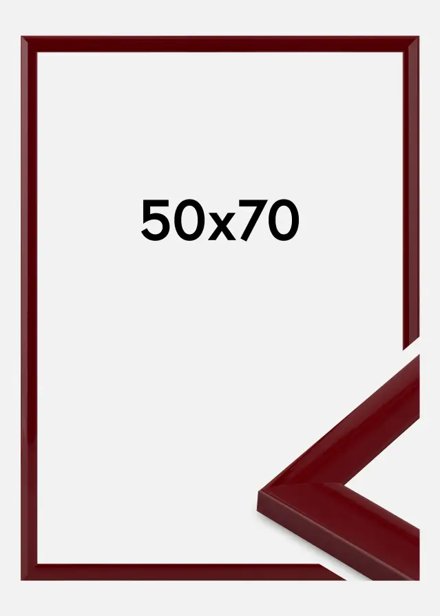 Moldura Dorset Vidro acrílico Vermelho escuro 50x70 cm