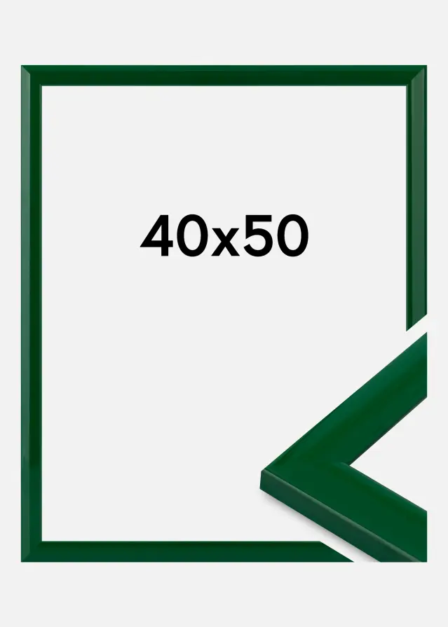 Moldura Dorset Vidro acrílico Verde 40x50 cm