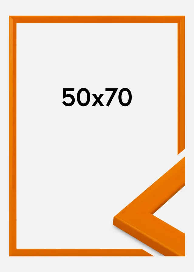 Moldura Dorset Vidro acrílico Laranja 50x70 cm