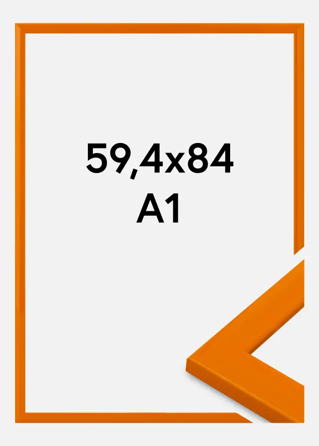 Moldura Dorset Vidro acrílico Laranja 59,4x84,1 cm (A1)