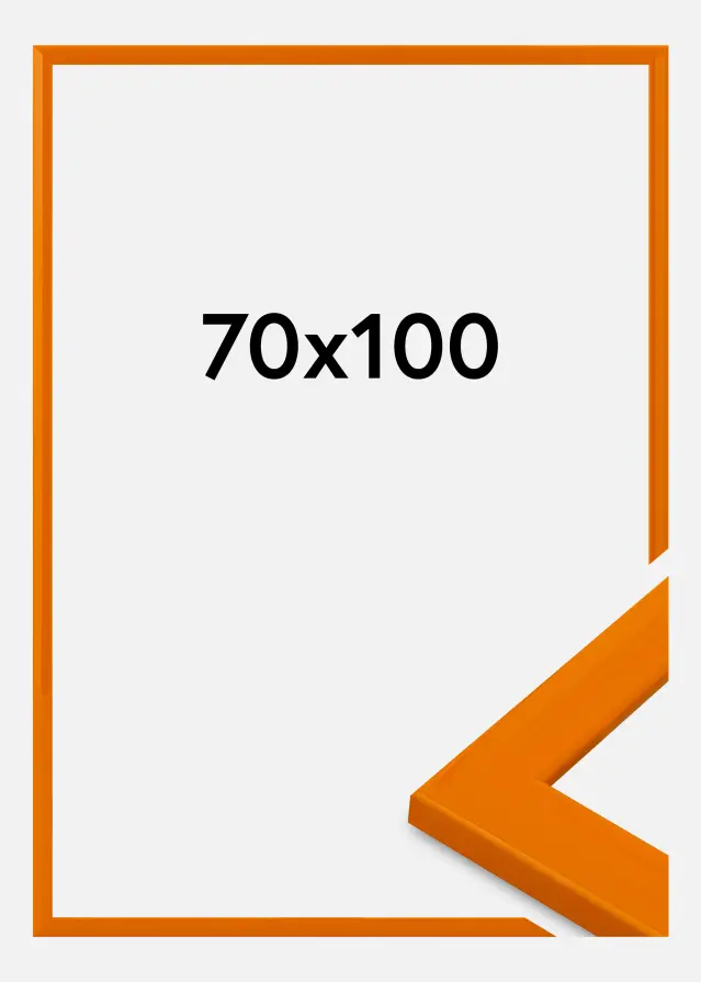 Moldura Dorset Vidro acrílico Laranja 70x100 cm