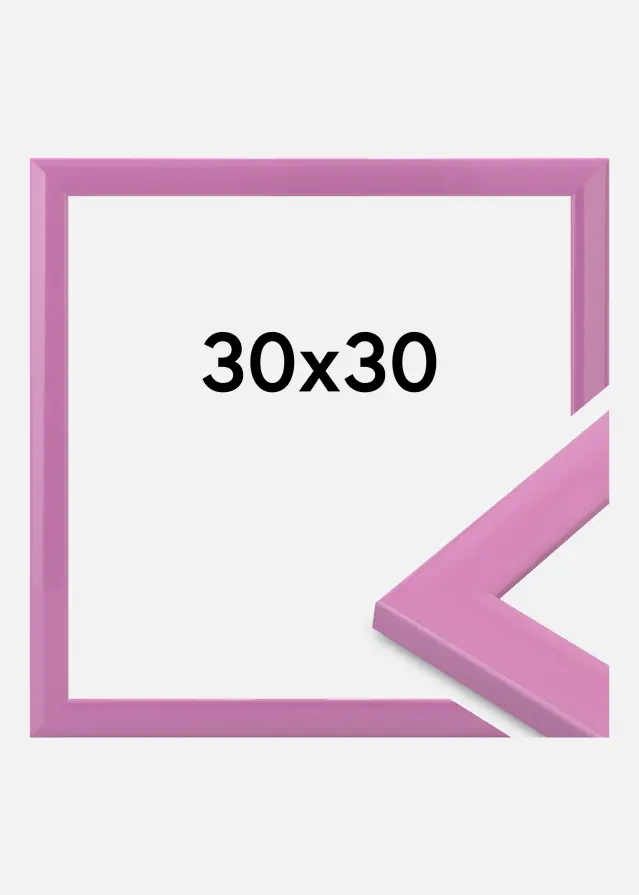 Moldura Dorset Vidro acrílico Rosa 30x30 cm