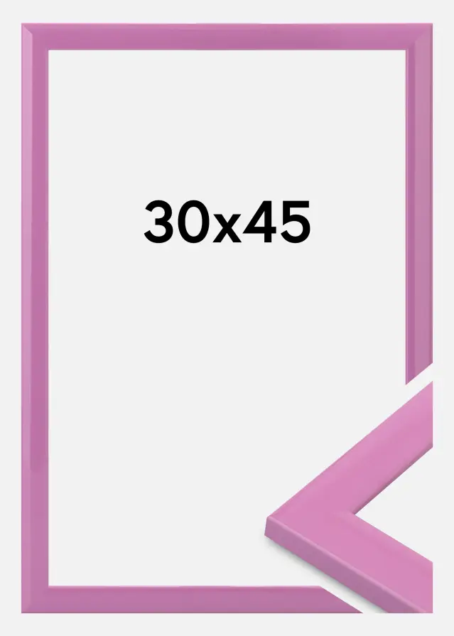 Moldura Dorset Vidro acrílico Rosa 30x45 cm