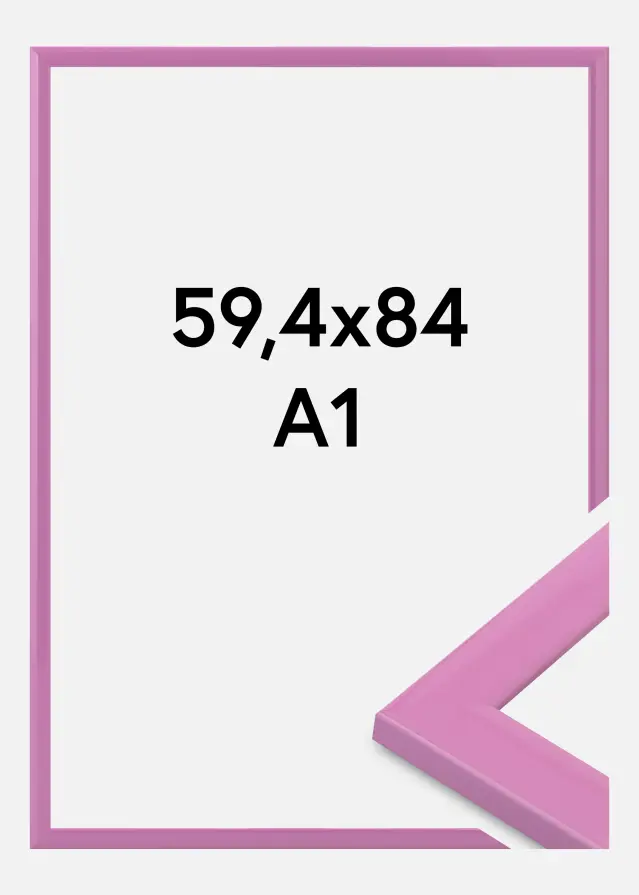 Moldura Dorset Vidro acrílico Rosa 59,4x84,1 cm (A1)