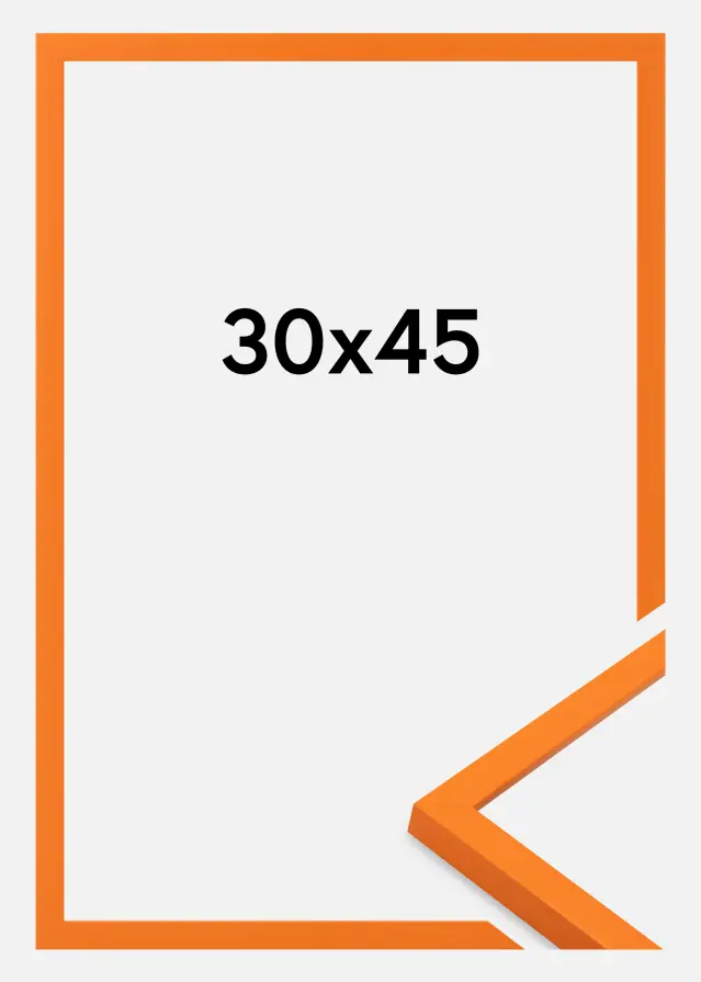 Moldura Kent Vidro acrílico Laranja 30x45 cm