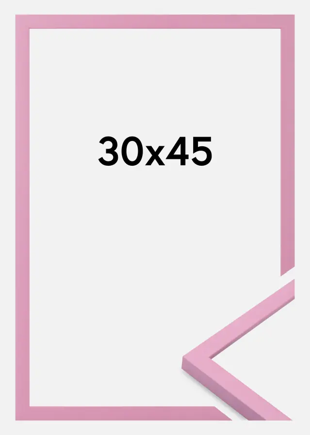 Moldura Kent Vidro acrílico Rosa 30x45 cm