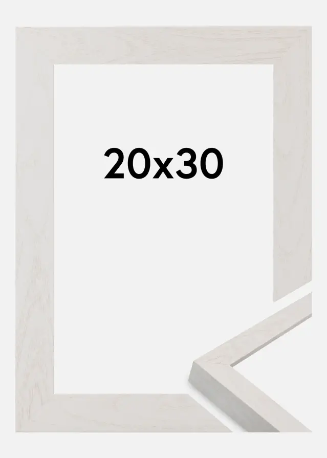 Moldura Wells Vidro acrílico Branco 20x30 cm