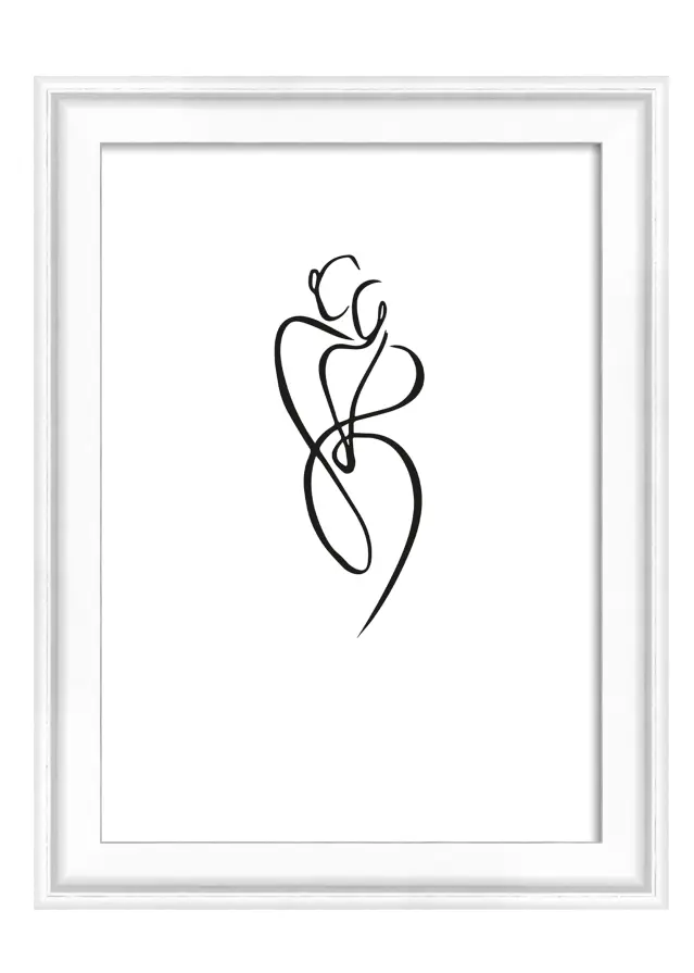 Moldura Silhouette Branco 10x15 cm