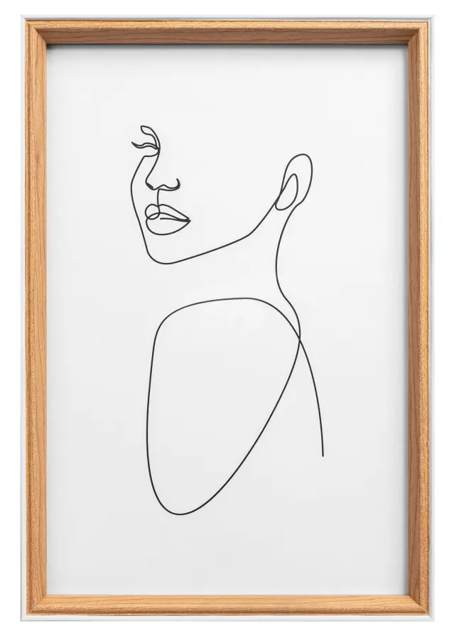 Moldura Silhouette Carvalho 20x30 cm