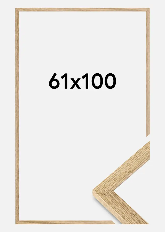 Moldura Selection Vidro acrílico Carvalho 61x100 cm