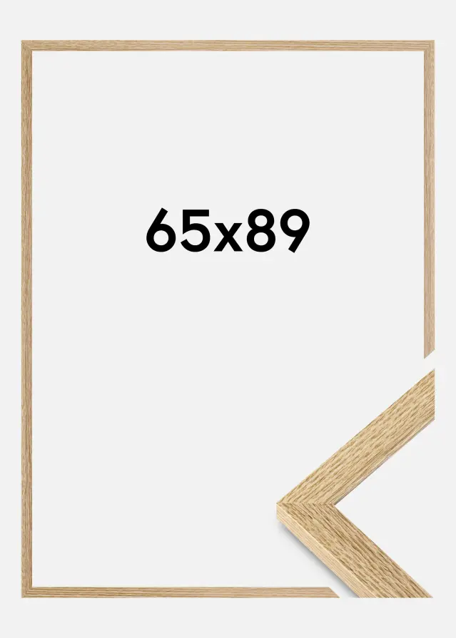 Moldura Selection Vidro acrílico Carvalho 65x89 cm