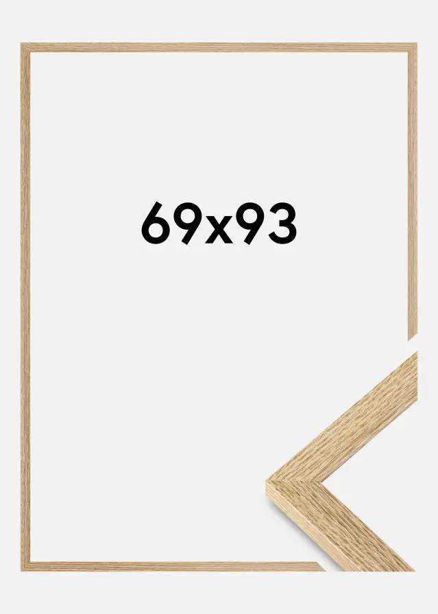 Moldura Selection Vidro acrílico Carvalho 69x93 cm