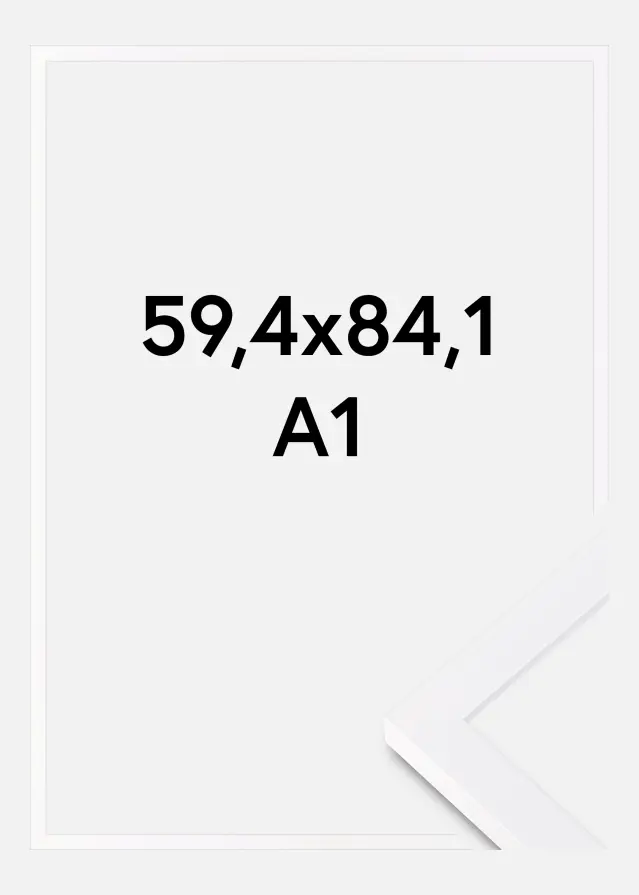 Moldura Selection Vidro acrílico Branco 59,4x84,1 cm (A1)