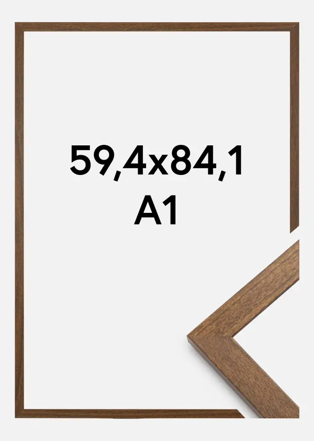 Moldura Stilren Vidro acrílico Warm Brown 59,4x84,1 cm (A1)