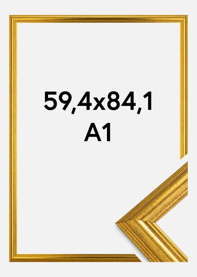 Moldura Västkusten Dourado 59,4x84,1 cm (A1)