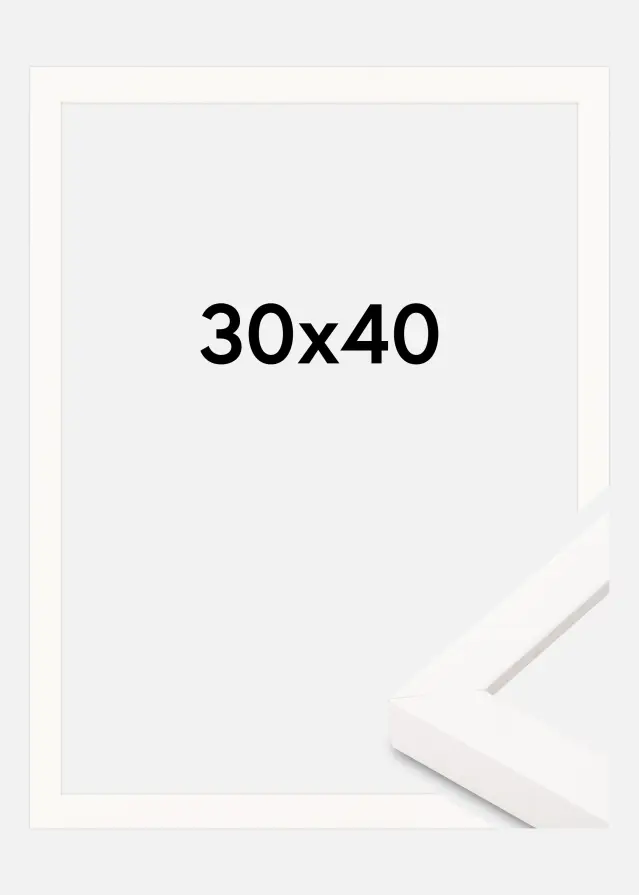 Porta-retrato Branco Largo 30 x 40 cm