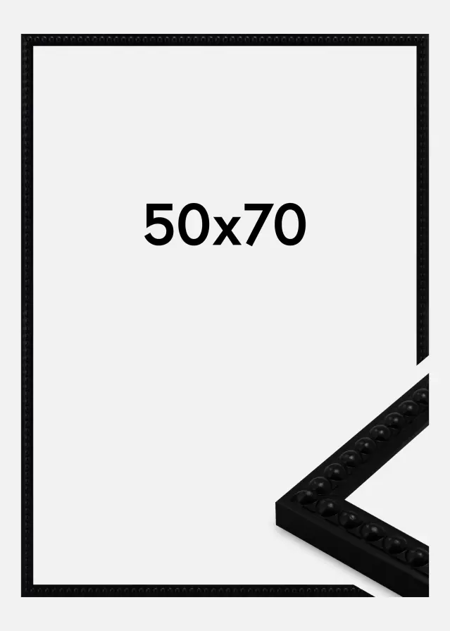 Moldura Perla Vidro acrílico Black 50x70 cm