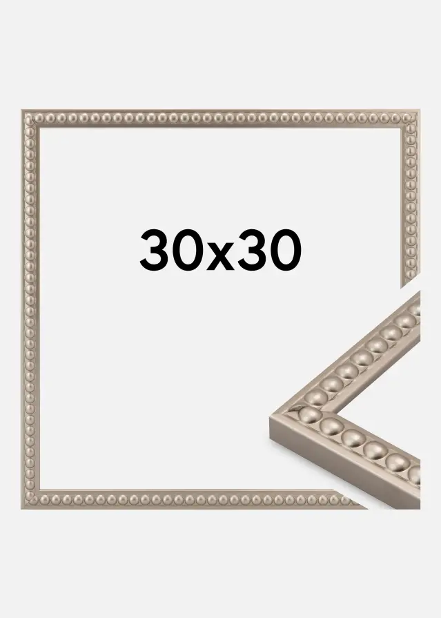Moldura Perla Vidro acrílico Champagne 30x30 cm