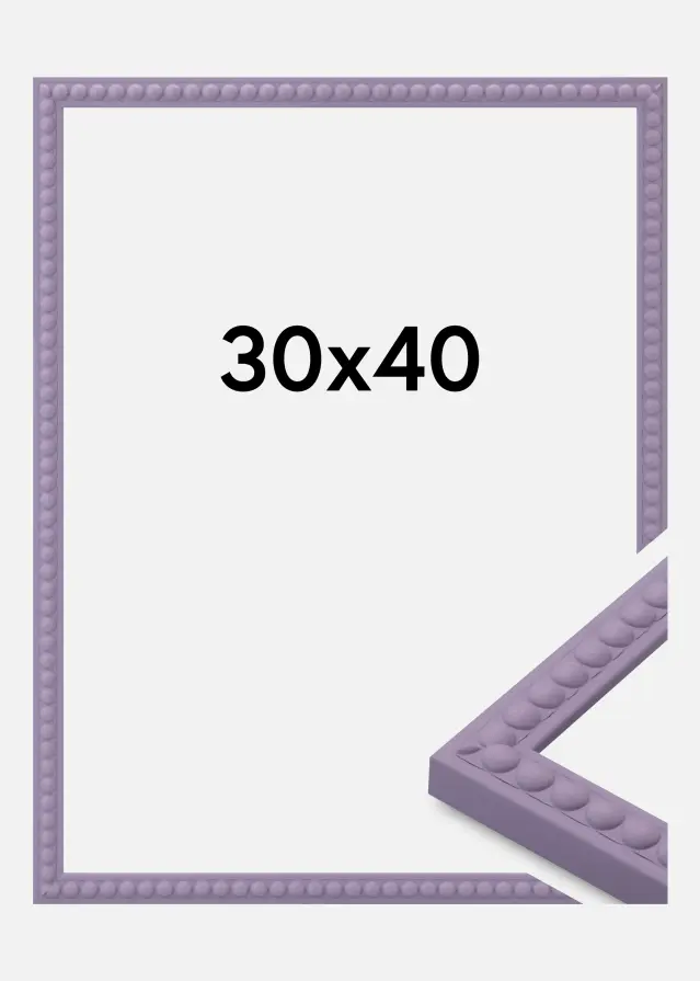 Moldura Perla Vidro acrílico Roxo 30x40 cm