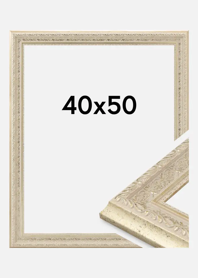 Moldura Toro Vidro acrílico Areia 40x50 cm