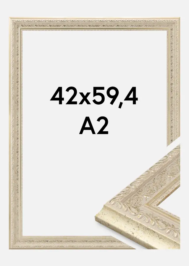 Moldura Toro Vidro acrílico Areia 42x59,4 cm (A2)