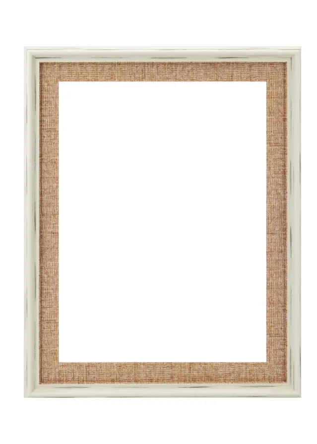 Moldura Toro Vidro acrílico White / Sand 30x30 cm