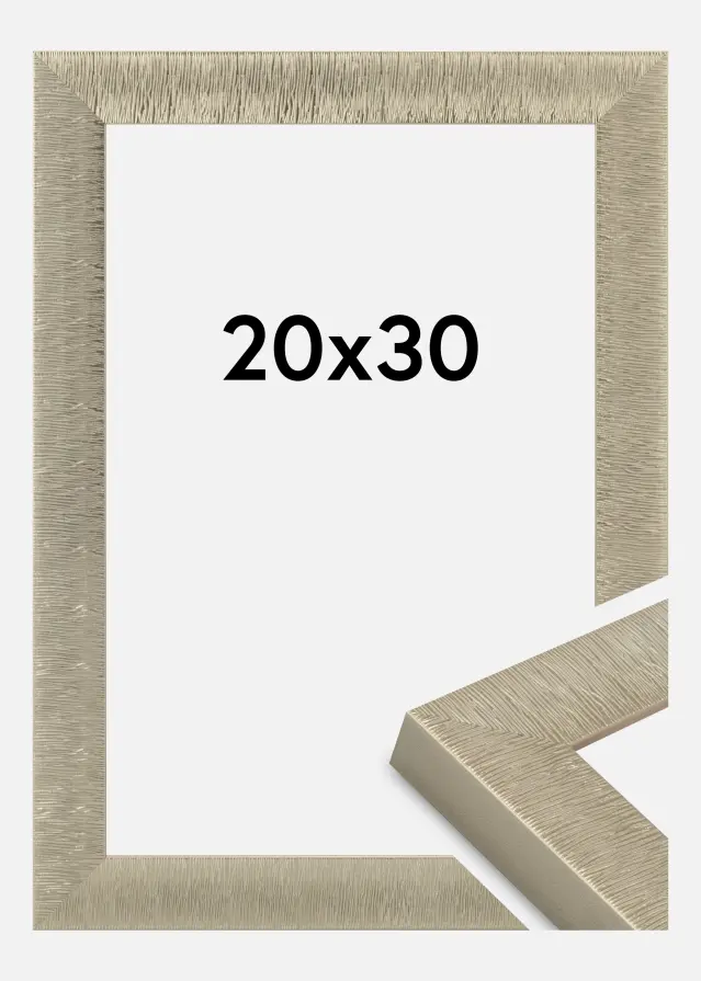 Moldura Sahara Vidro acrílico Champanhe 20x30 cm