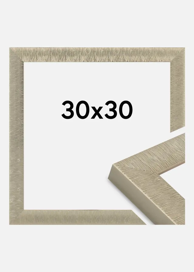 Moldura Sahara Vidro acrílico Champagne 30x30 cm