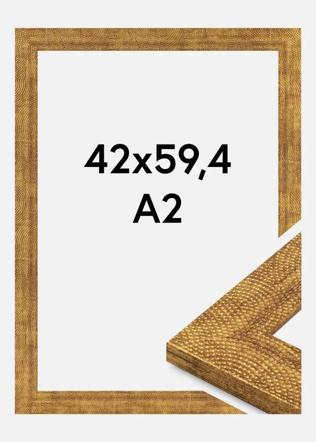 Moldura Linea Vidro acrílico Ouro 42x59,4 cm (A2)