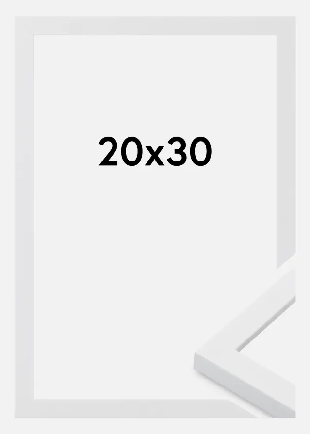 Moldura Oban Vidro acrílico Branco 20x30 cm