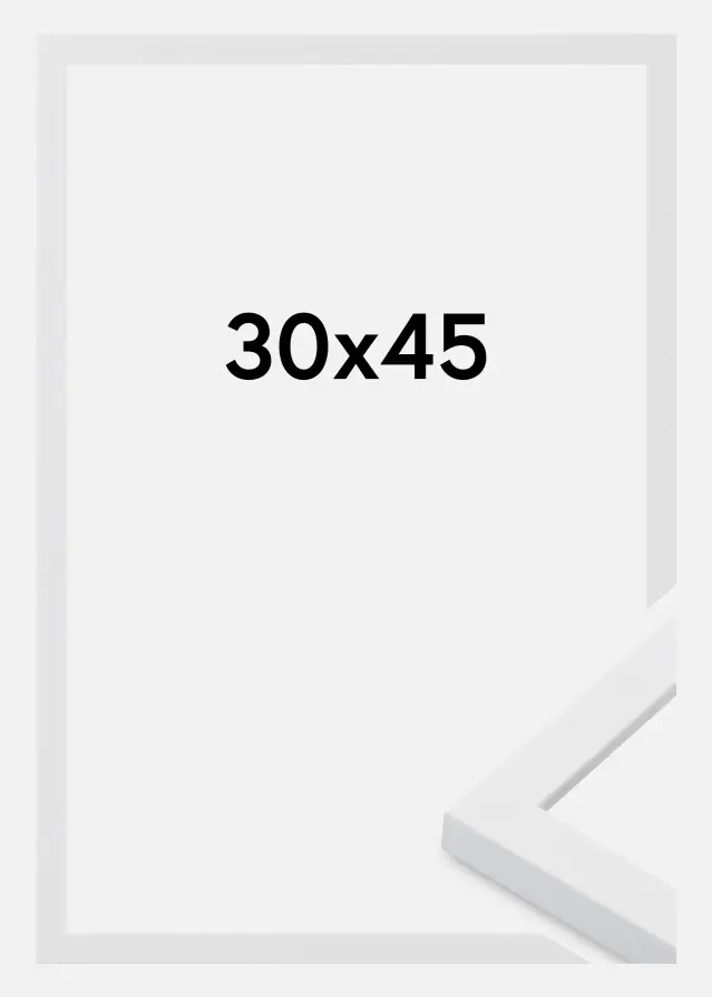 Moldura Oban Vidro acrílico Branco 30x45 cm