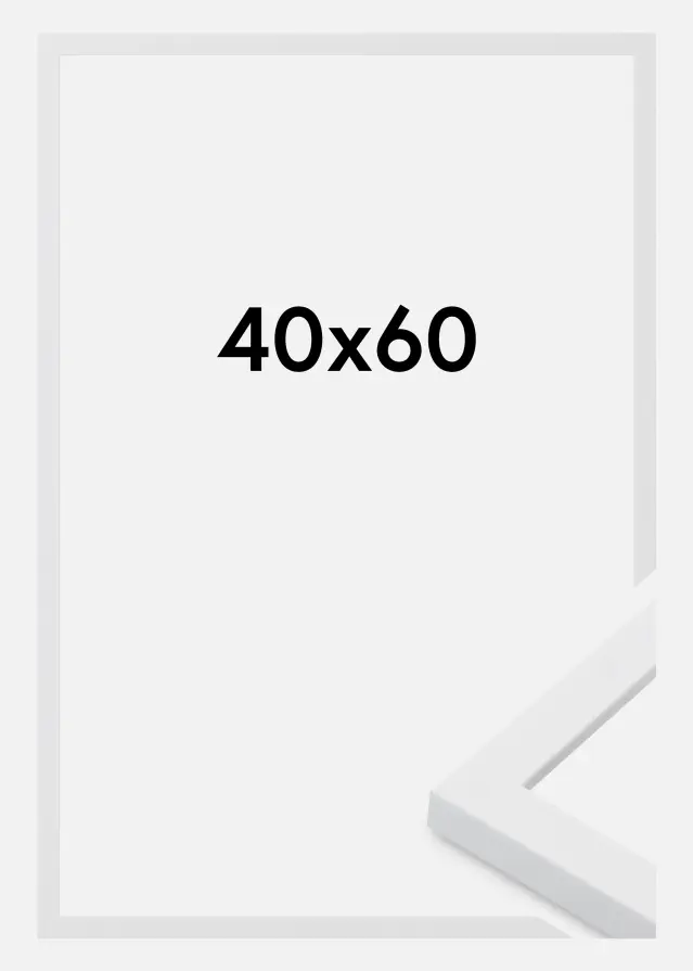 Moldura Oban Vidro acrílico Branco 40x60 cm