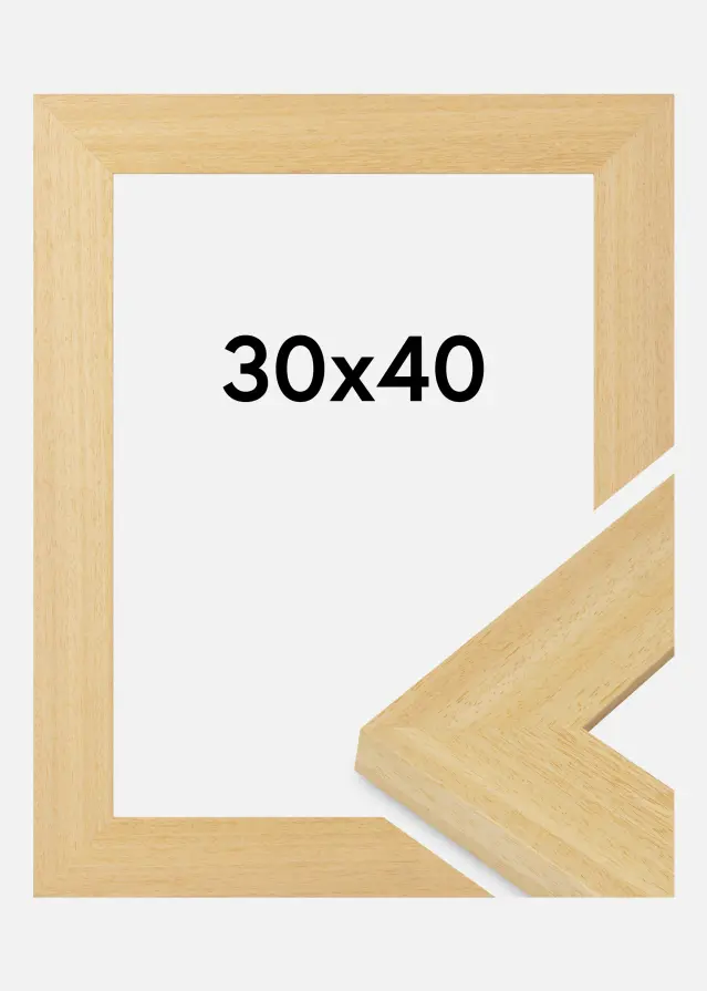 Moldura Pembrokeshire Vidro acrílico Carvalho 30x40 cm