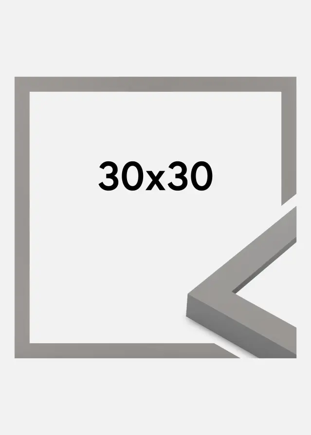 Moldura Selection Vidro acrílico Grey 30x30 cm