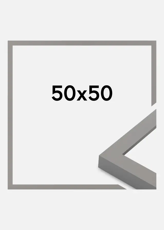 Moldura Selection Vidro acrílico Grey 50x50 cm