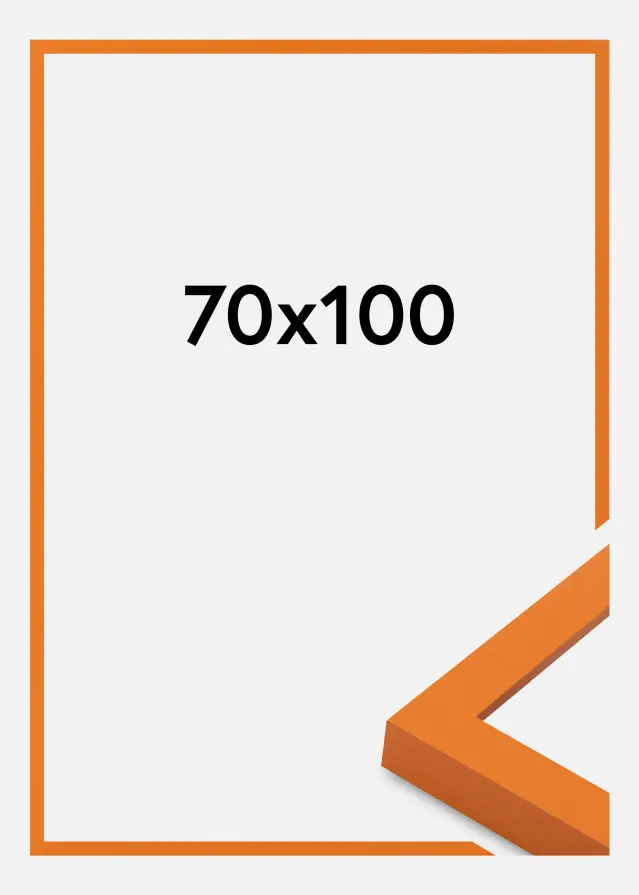 Moldura Selection Vidro acrílico Orange 70x100 cm