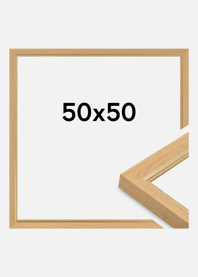 Moldura Apex Vidro acrílico Faia 50x50 cm