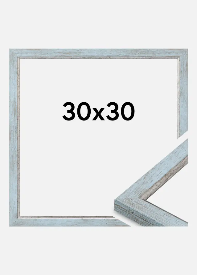 Moldura Whitby Vidro acrílico Azul 30x30 cm