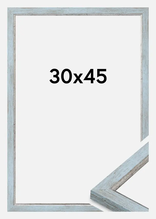 Moldura Whitby Vidro acrílico Azul 30x45 cm