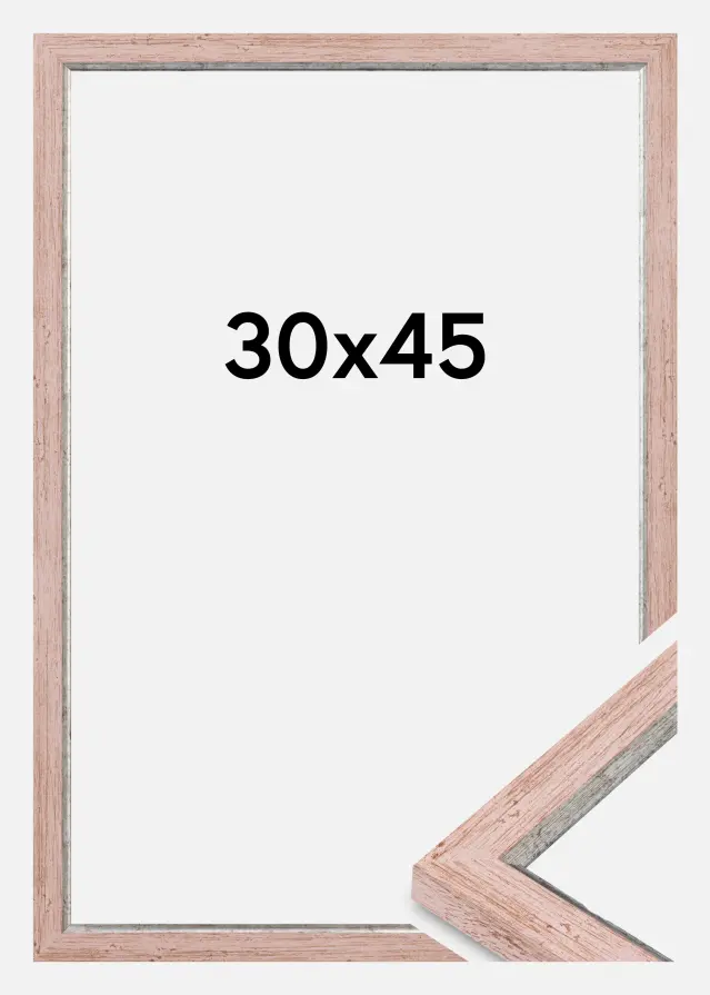 Moldura Whitby Vidro acrílico Vermelha 30x45 cm