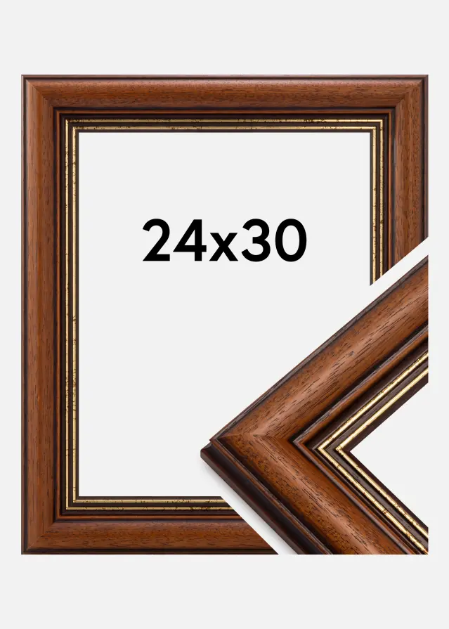 Moldura Old Retro Vidro acrílico 24x30 cm