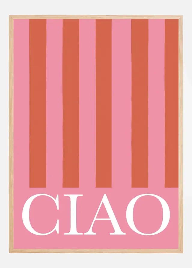 Ciao Stripes Póster