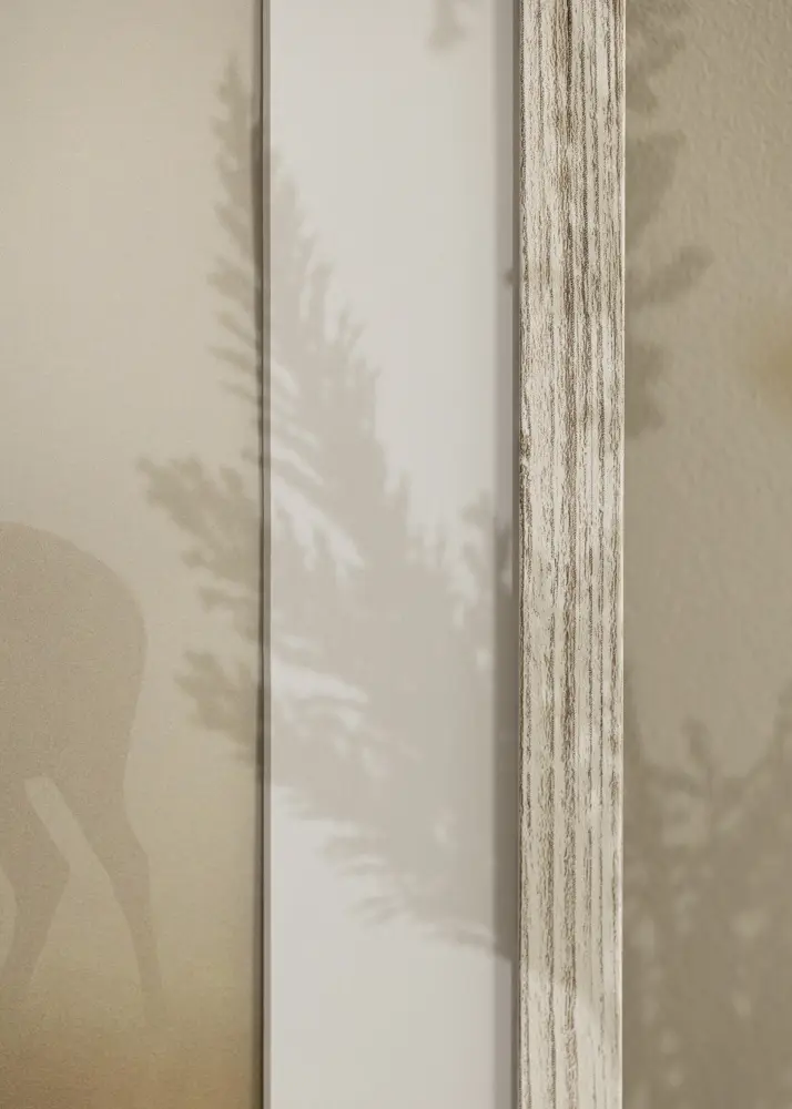 Moldura Stilren Vintage Branco 60x80 cm - passe-partout Branco 20x28 inches