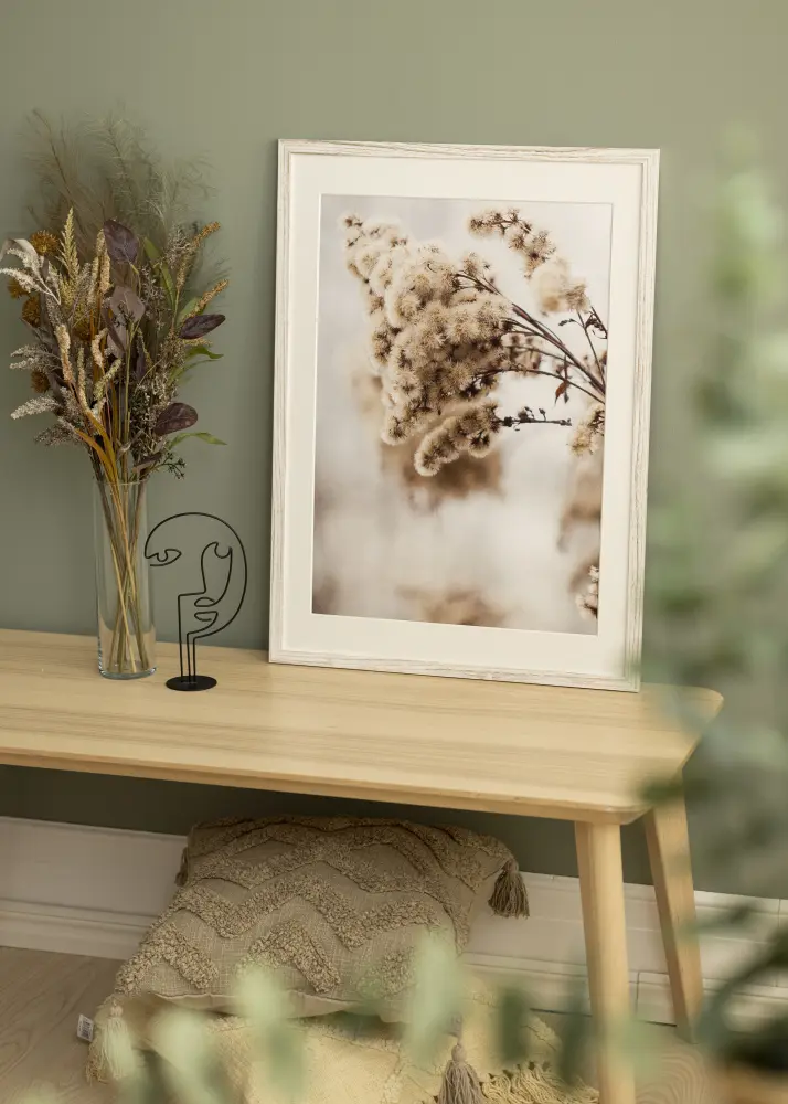 Moldura Stilren Vintage Branco 60x80 cm - passe-partout Branco 20x28 inches