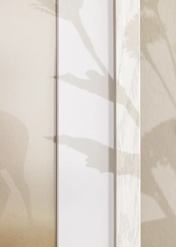 Moldura Stilren Branco carvalho 50x70 cm - passe-partout Branco 42x59,4 cm