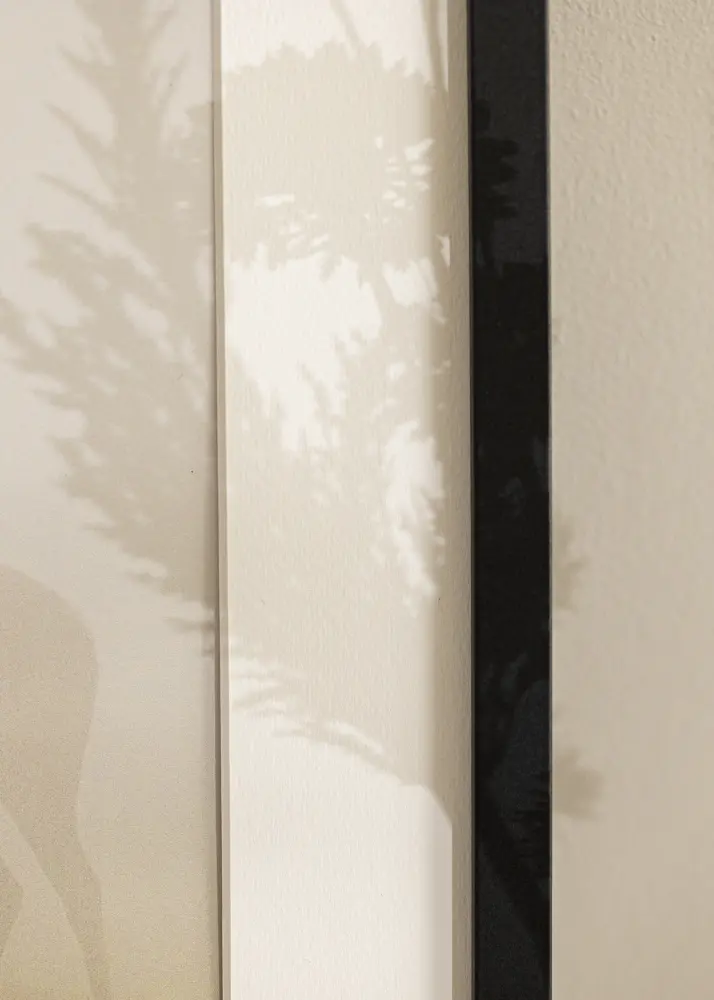 Moldura Trendy Preto 40x55 cm - passe-partout Branco 29x45 cm